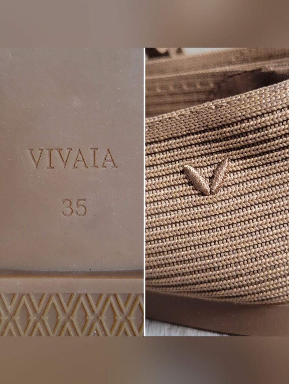 Vivaia Margot Mary Jane Buckle Square-Toe V-Cut Almond Ribbed Flats, US 5 EU 35 - Picture 14 of 15
